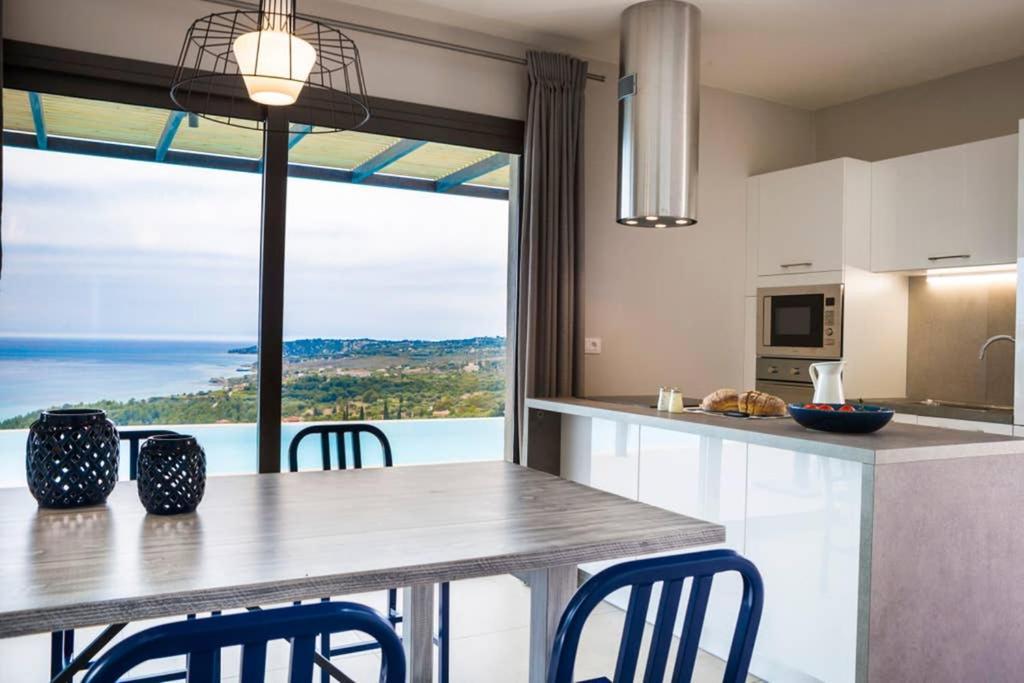 New Villa Blue With Private Pool At Trapezaki Livathos  Zewnętrze zdjęcie